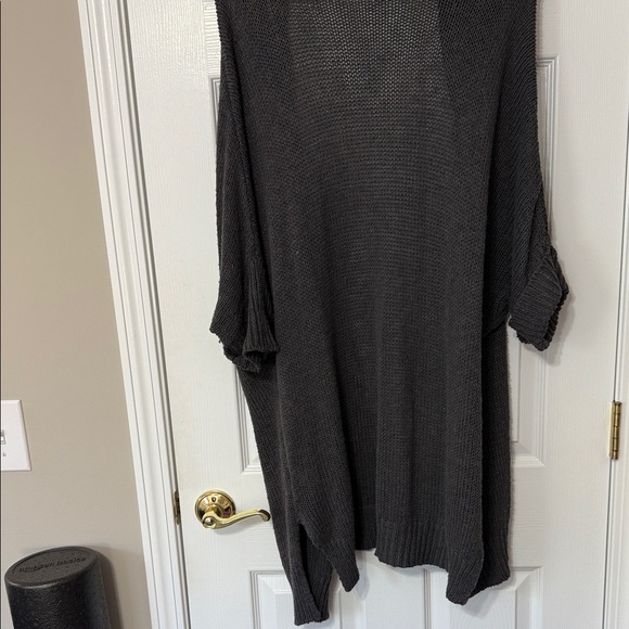 Umgee Charcoal Open-Front Cardigan - Picture 5 of 6